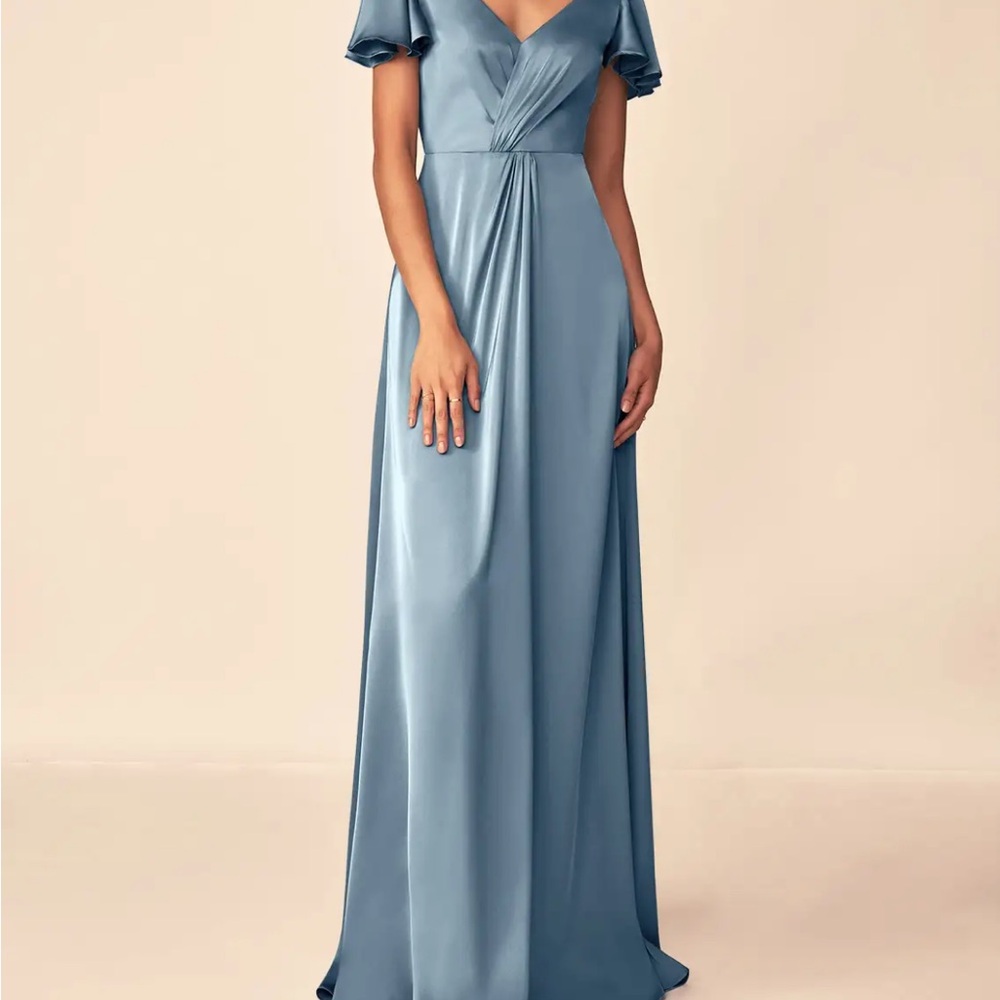 Azazie Soren Stretch Satin Dress